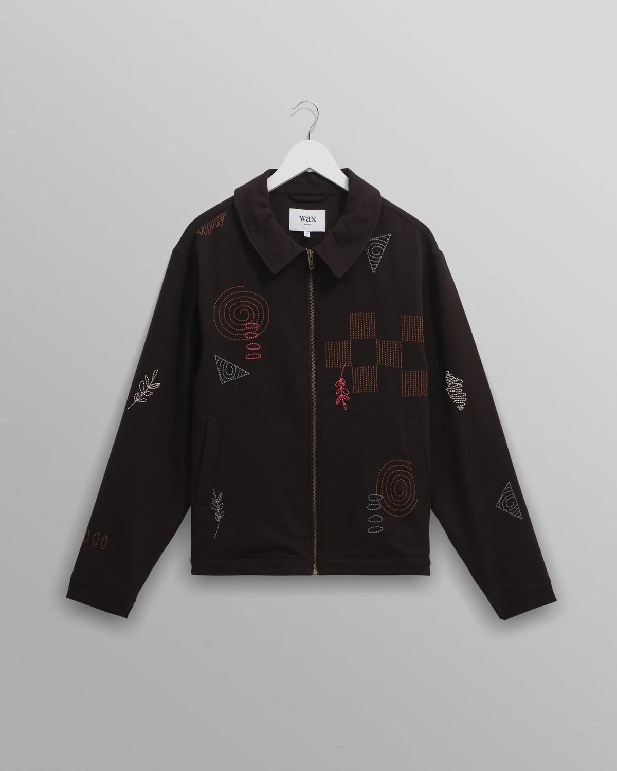 Eldon Jacket - Black Doodle Embroidered