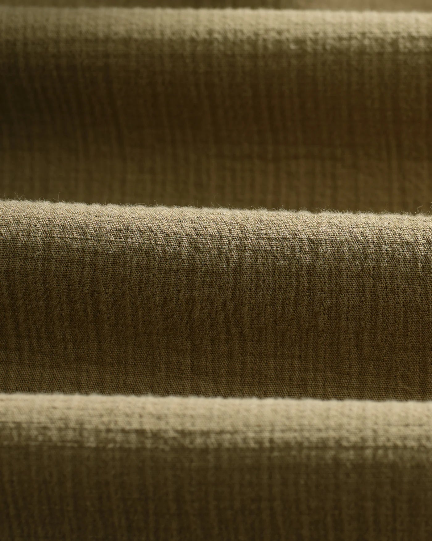 Eldon Jacket Cotton Linen Crinkle - Khaki