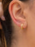 Ava Faceted Huggies - Gold Plating