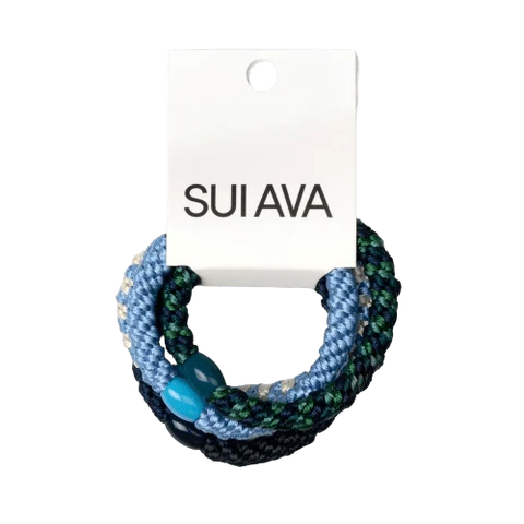 Hair Bands 4 Pack - Blue Notes