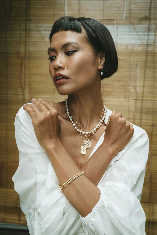 Aurora Sun Necklace - Gold Plating