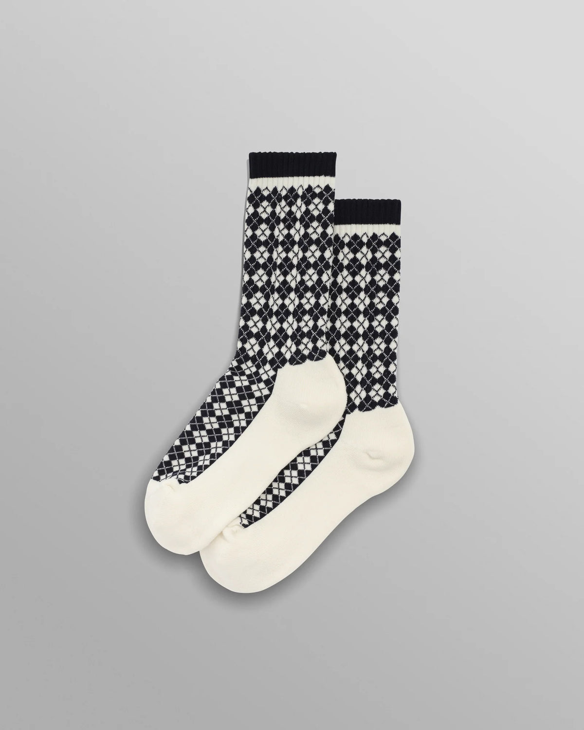 Galway Socks - Navy/Ecru