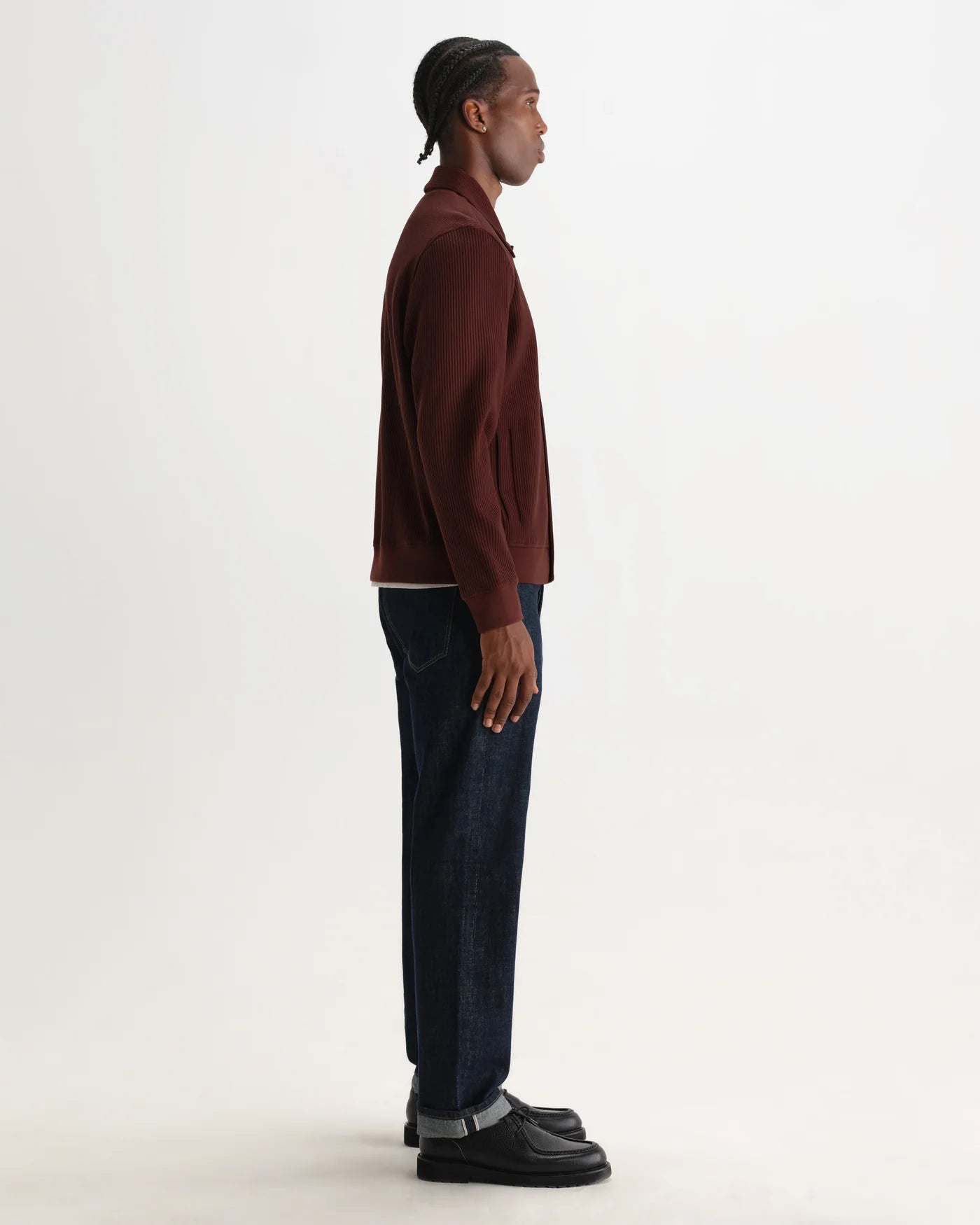 Hays Jersey Overshirt - Dark Burgundy