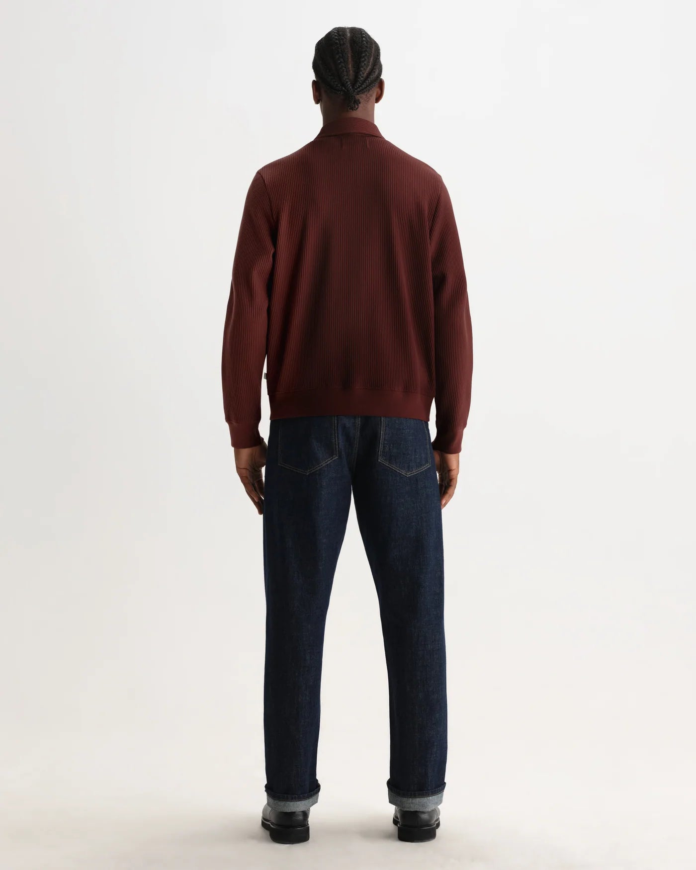 Hays Jersey Overshirt - Dark Burgundy