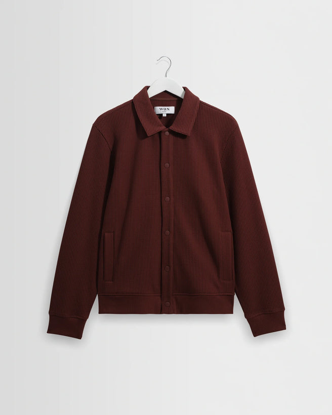 Hays Jersey Overshirt - Dark Burgundy