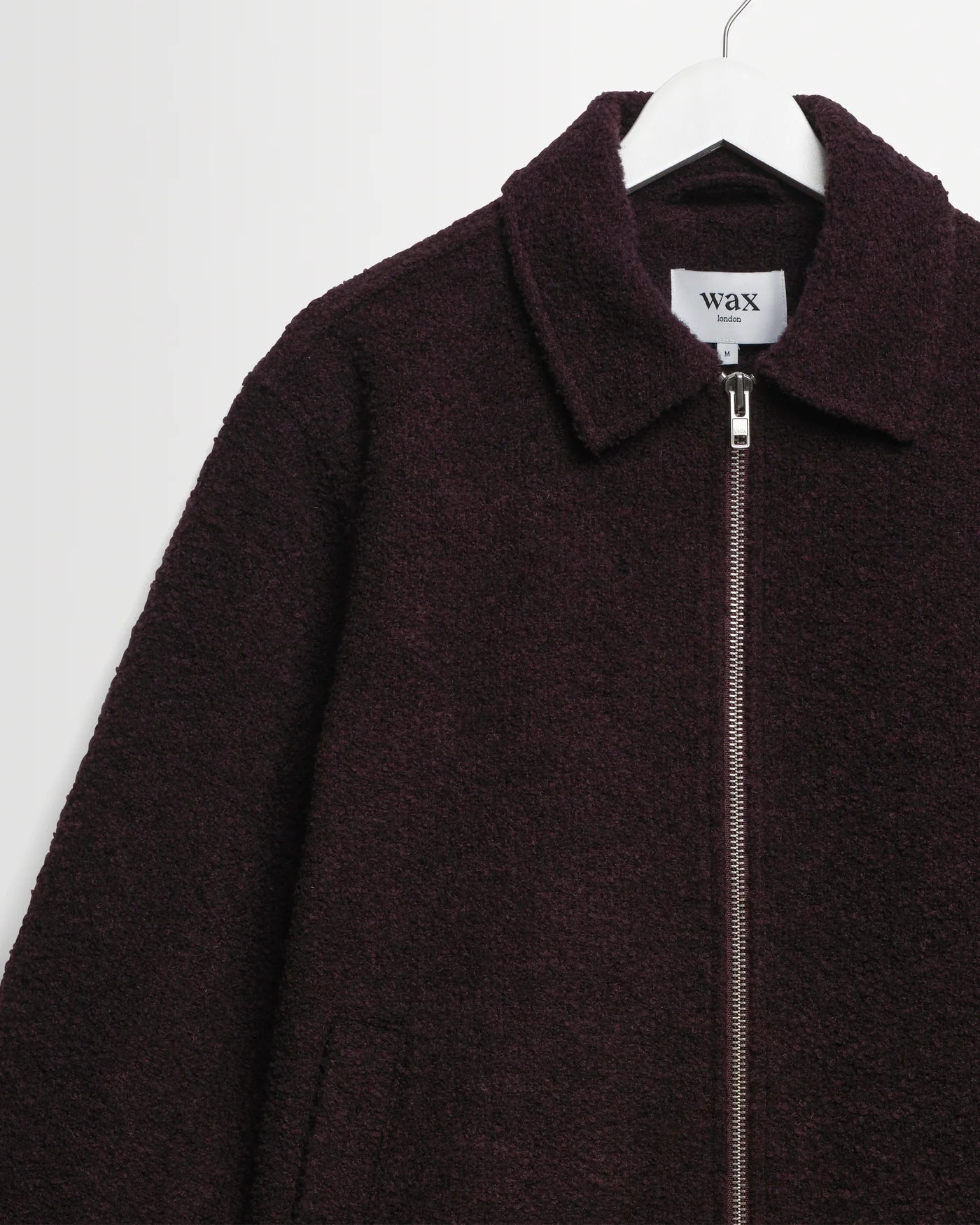Heath Jacket Wool Blend Boucle - Dark Purple