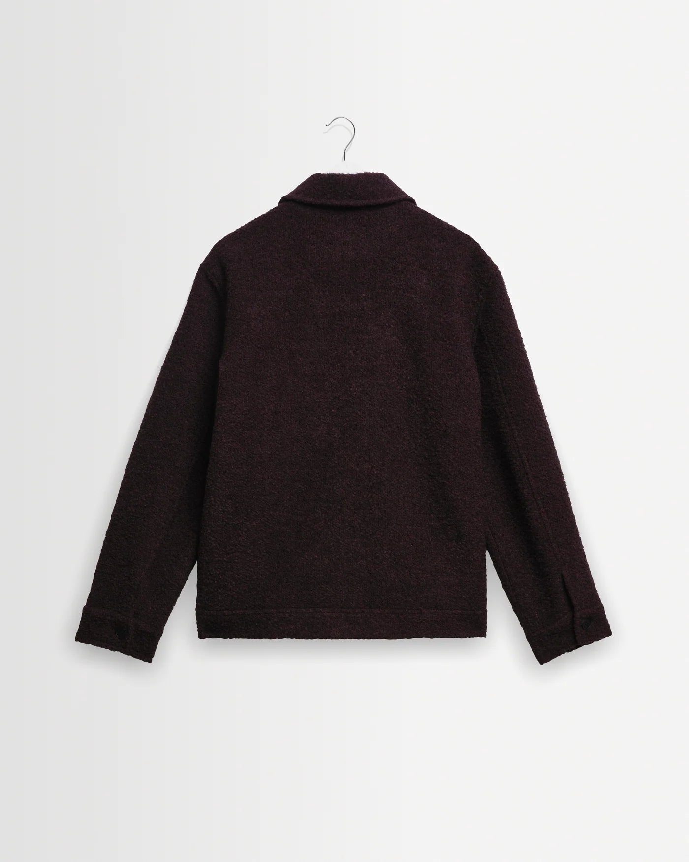 Heath Jacket Wool Blend Boucle - Dark Purple