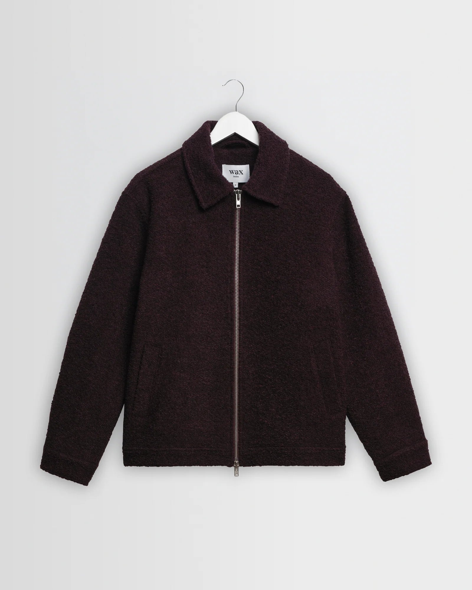 Heath Jacket Wool Blend Boucle - Dark Purple