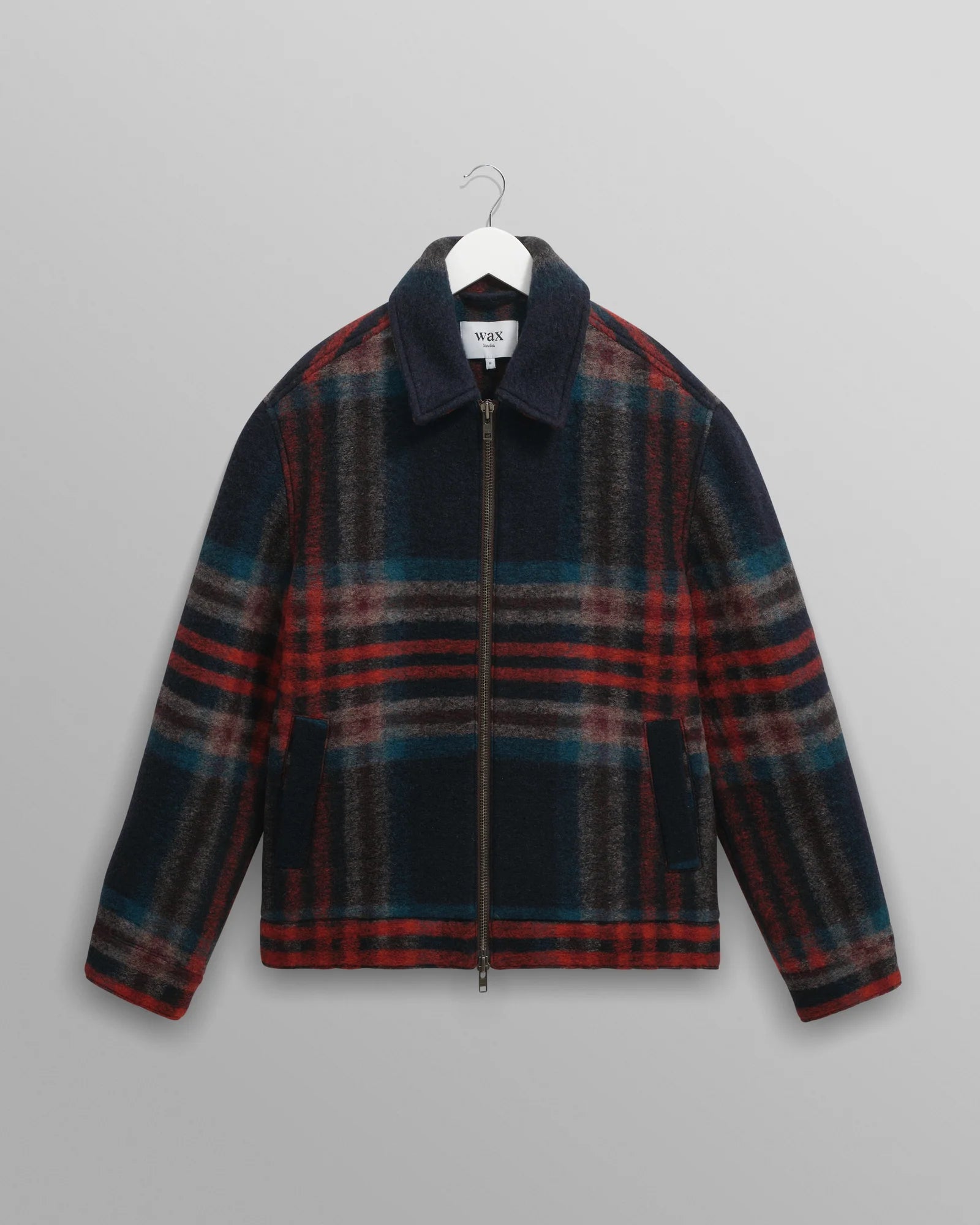 Heath Italian Wool Jacket - Navy And Multicolour Check