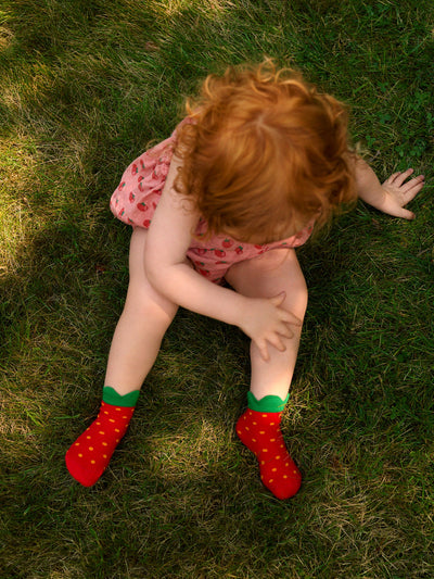 Mini Strawberry Kids Crew - Red