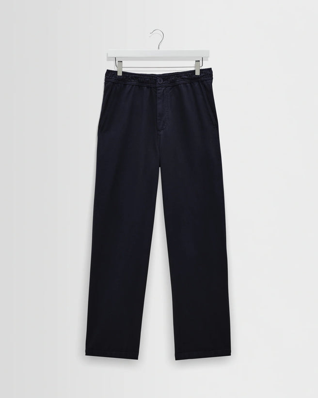 Hyde Trouser Organic Cotton Twill - Navy