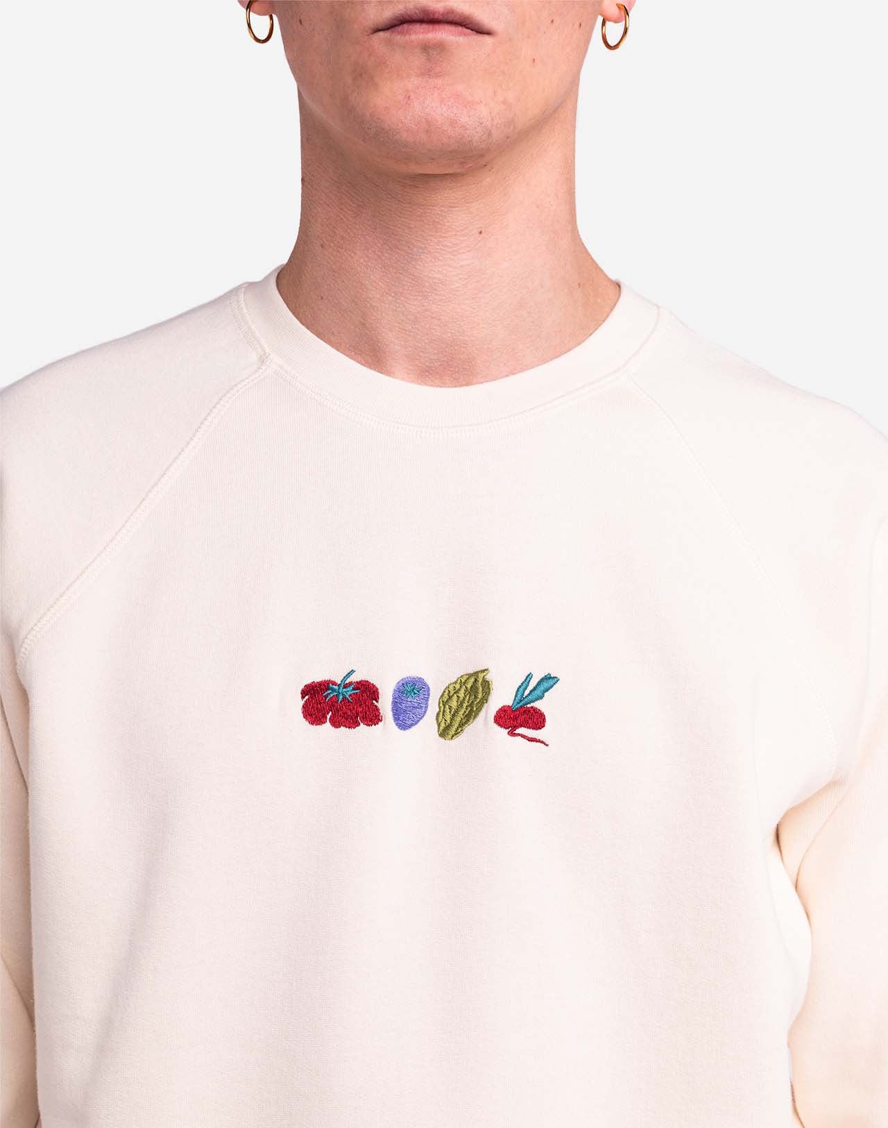 Vegetables Sweatshirt - Ivory