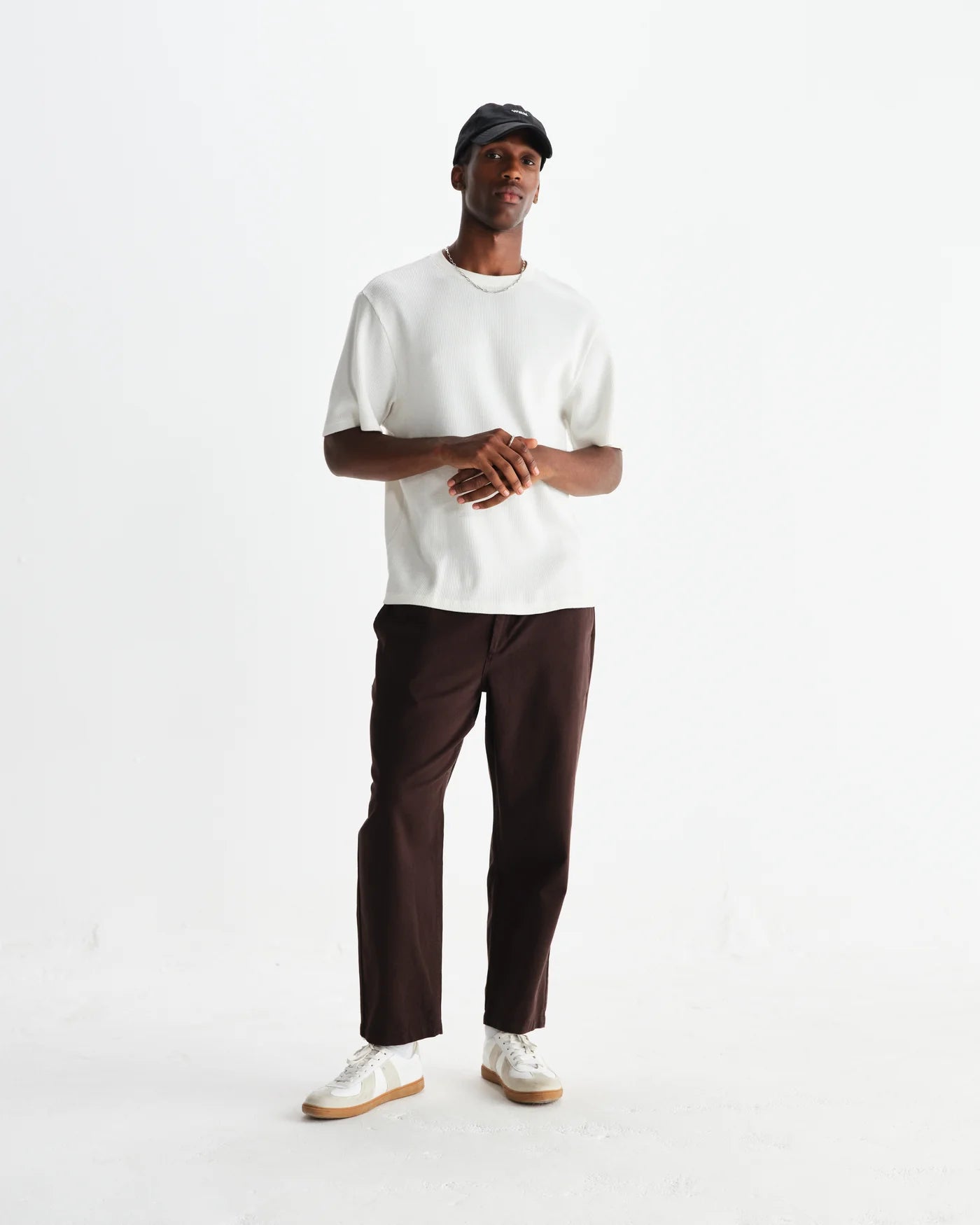 Kurt Trouser Organic Cotton Twill (Longer Length) - Dark Brown