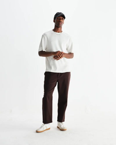 Kurt Trouser Organic Cotton Twill (Longer Length) - Dark Brown