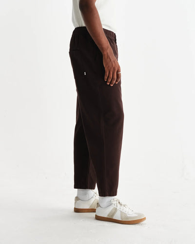 Kurt Trouser Organic Cotton Twill (Longer Length) - Dark Brown