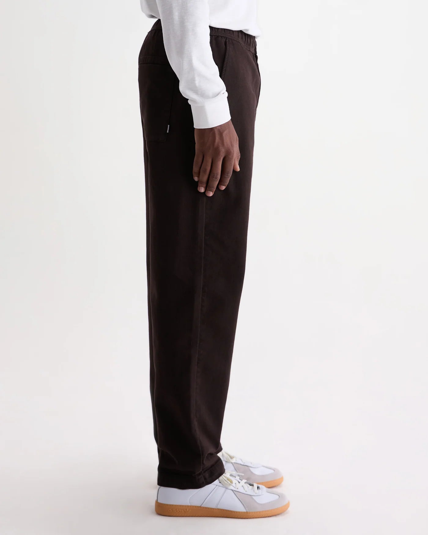 Kurt Trouser Organic Cotton Twill - Dark Brown