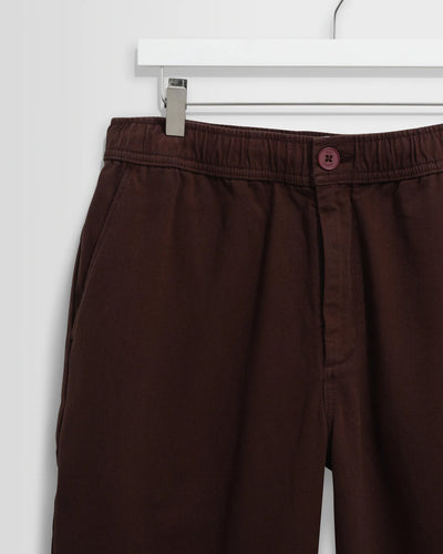 Kurt Trouser Organic Cotton Twill (Longer Length) - Dark Brown
