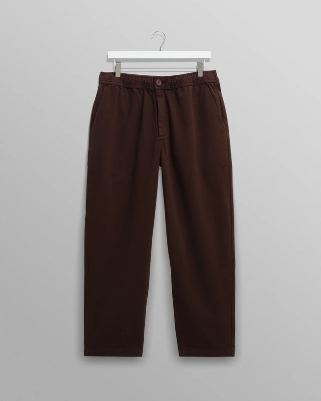 Kurt Trouser Organic Cotton Twill - Dark Brown