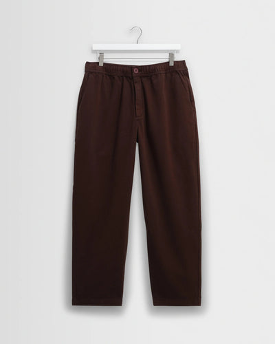 Kurt Trouser Organic Cotton Twill (Longer Length) - Dark Brown