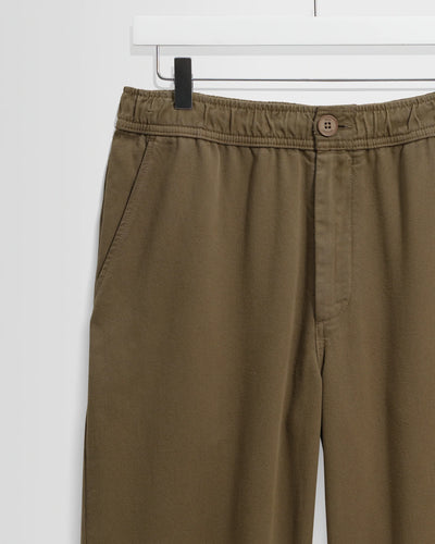 Kurt Trouser Organic Cotton Twill - Dark Khaki