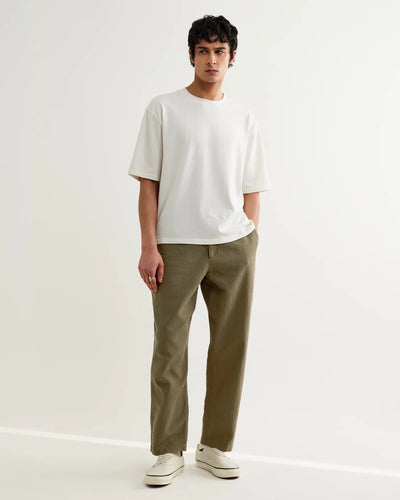 Kurt Trouser Cotton Linen Crinkle - Khaki