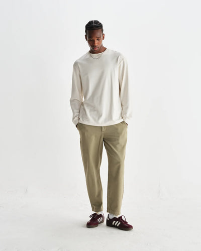 Kurt Trouser Organic Cotton Twill - Light Khaki