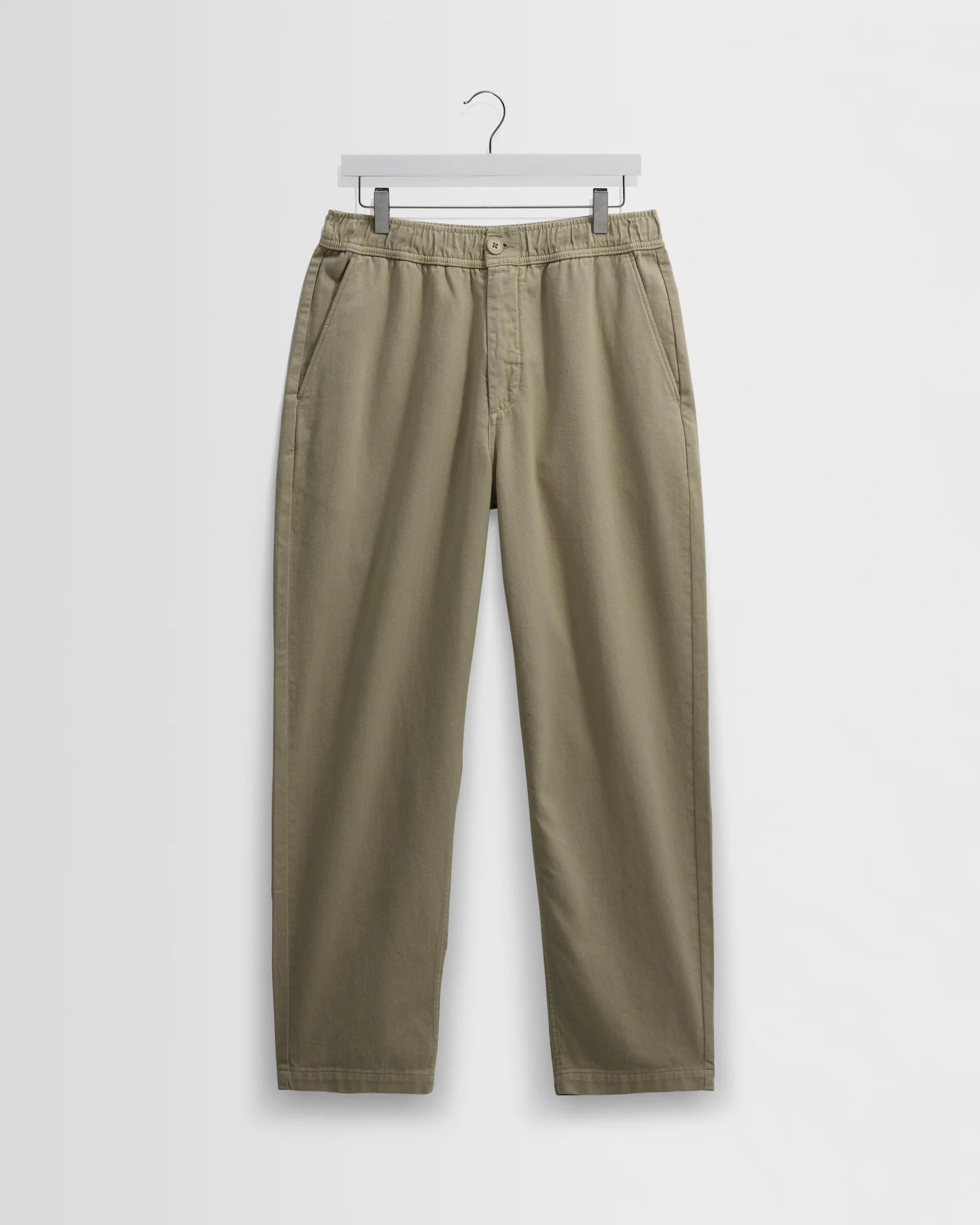 Kurt Trouser Organic Cotton Twill (Longer Length) - Light Khaki
