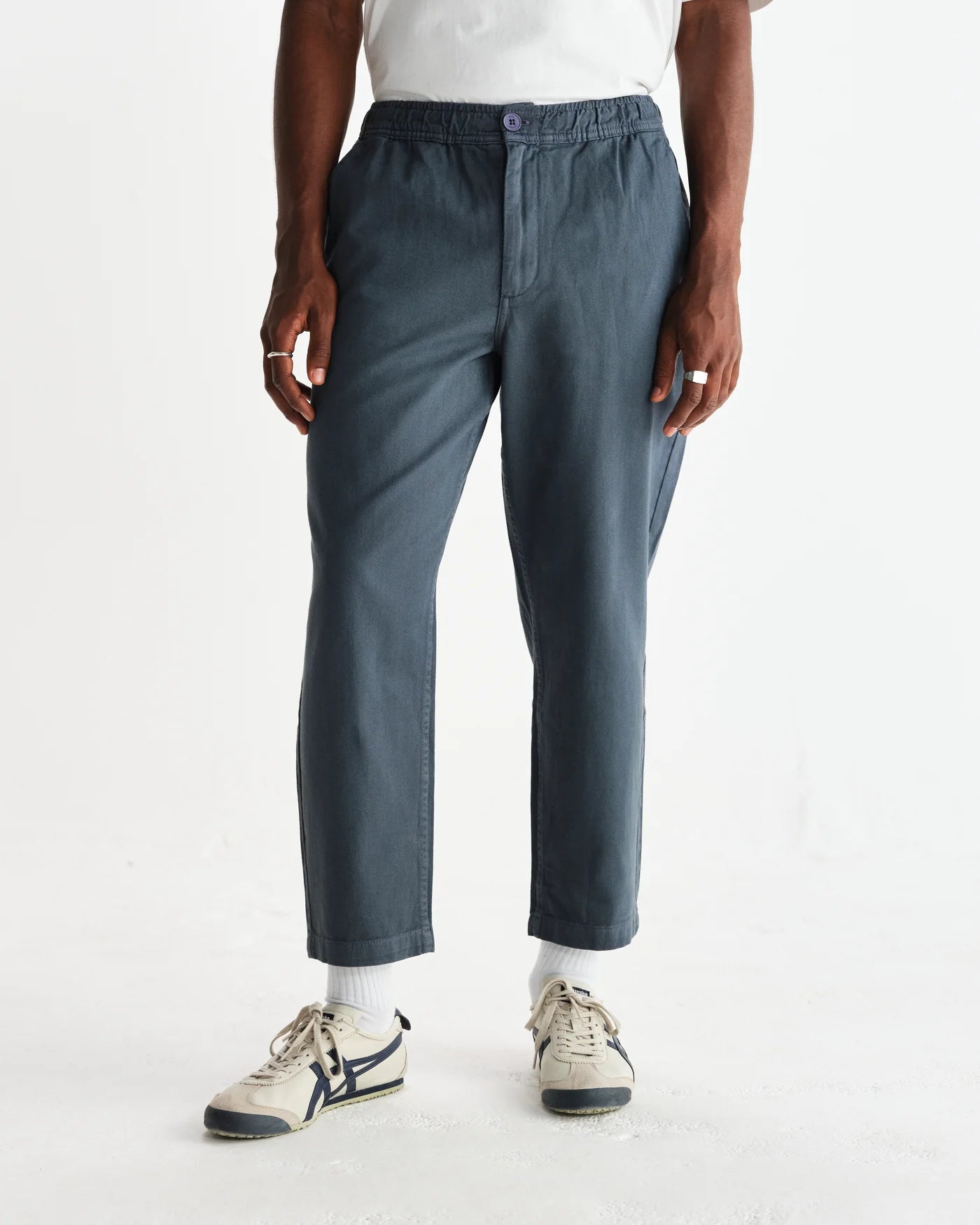 Kurt Trouser Organic Cotton Twill  - Petrol Blue