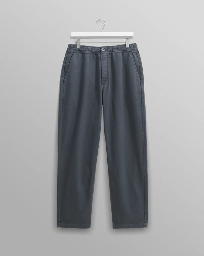Kurt Trouser Organic Cotton Twill  - Petrol Blue