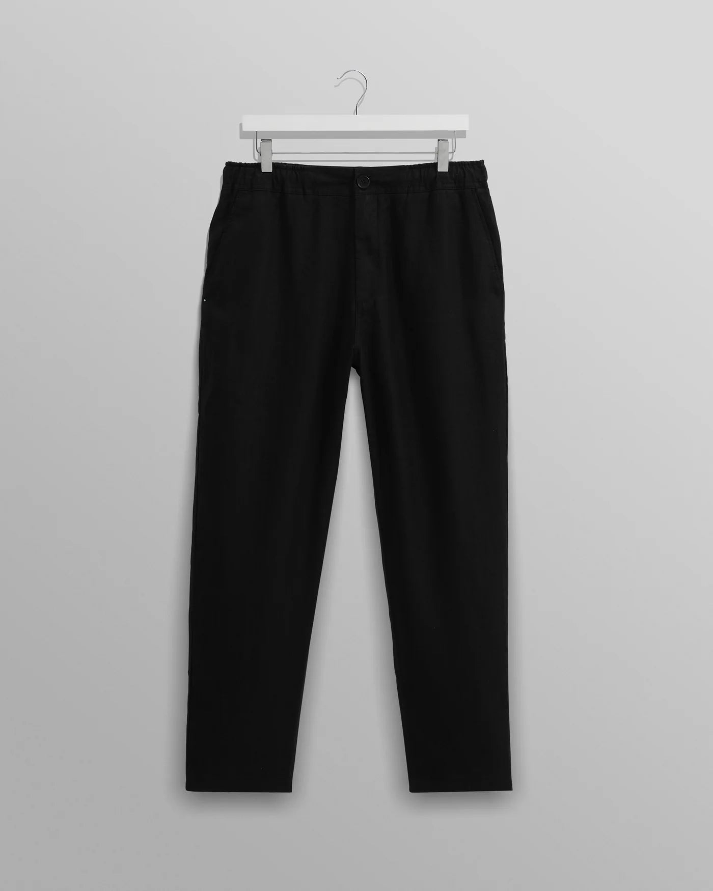 Kurt Trouser Washed Linen - Black