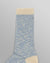 Slub Cotton Socks - Blue