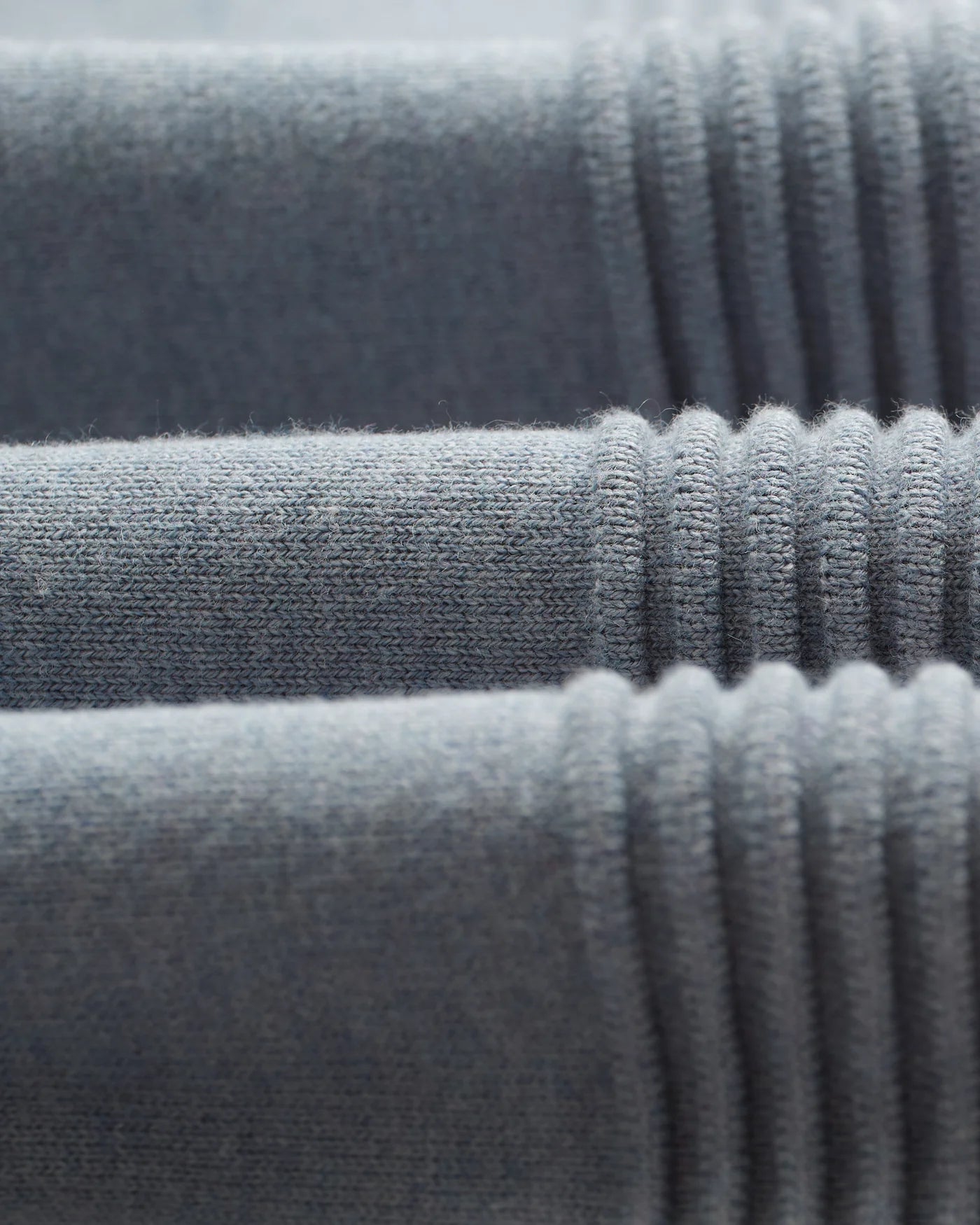 Lennox Striped Zip Polo - Grey Blue Milano