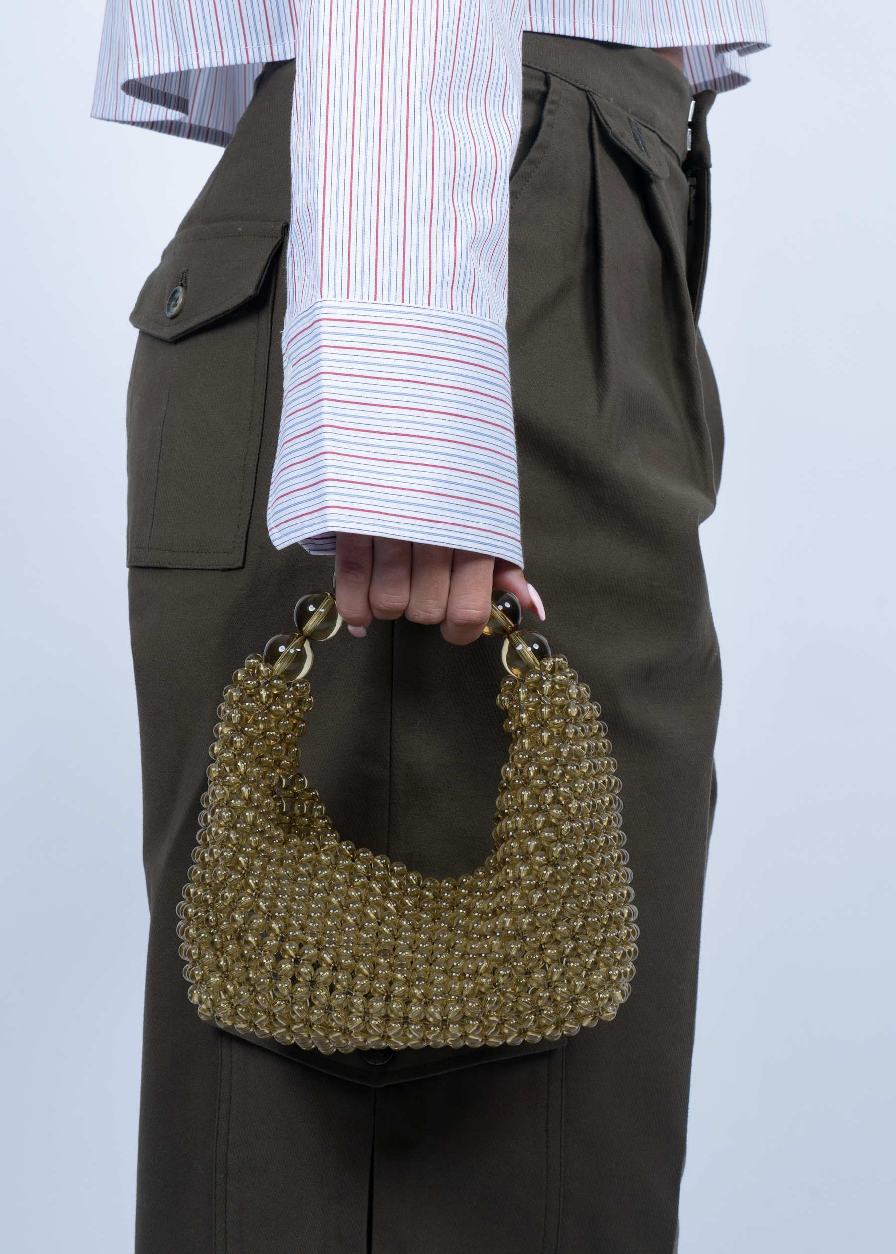 Slouchy B Bag - Green Grape