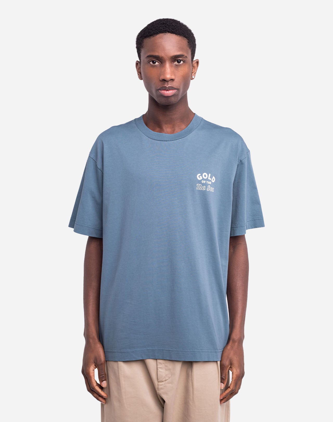 Gold T-Shirt - Steel Blue