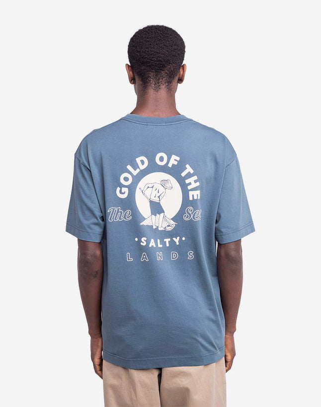 Gold T-Shirt - Steel Blue