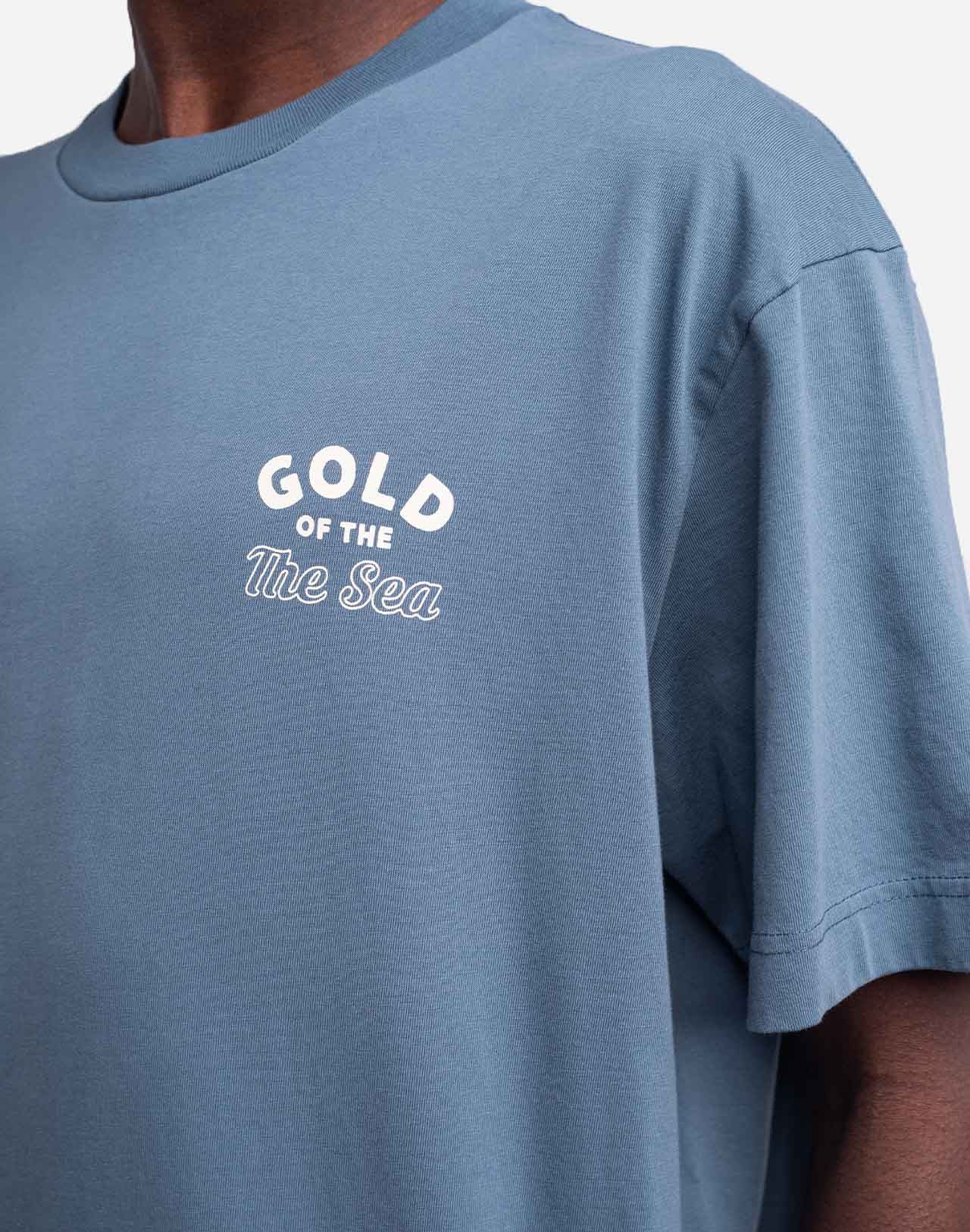 Gold T-Shirt - Steel Blue