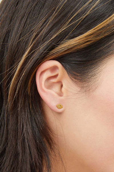 Lumen Evil Eye Studs - Gold Plating