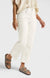 Mid Waist Denim w. Roll-Up - Pure White