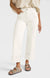 Mid Waist Denim w. Roll-Up - Pure White