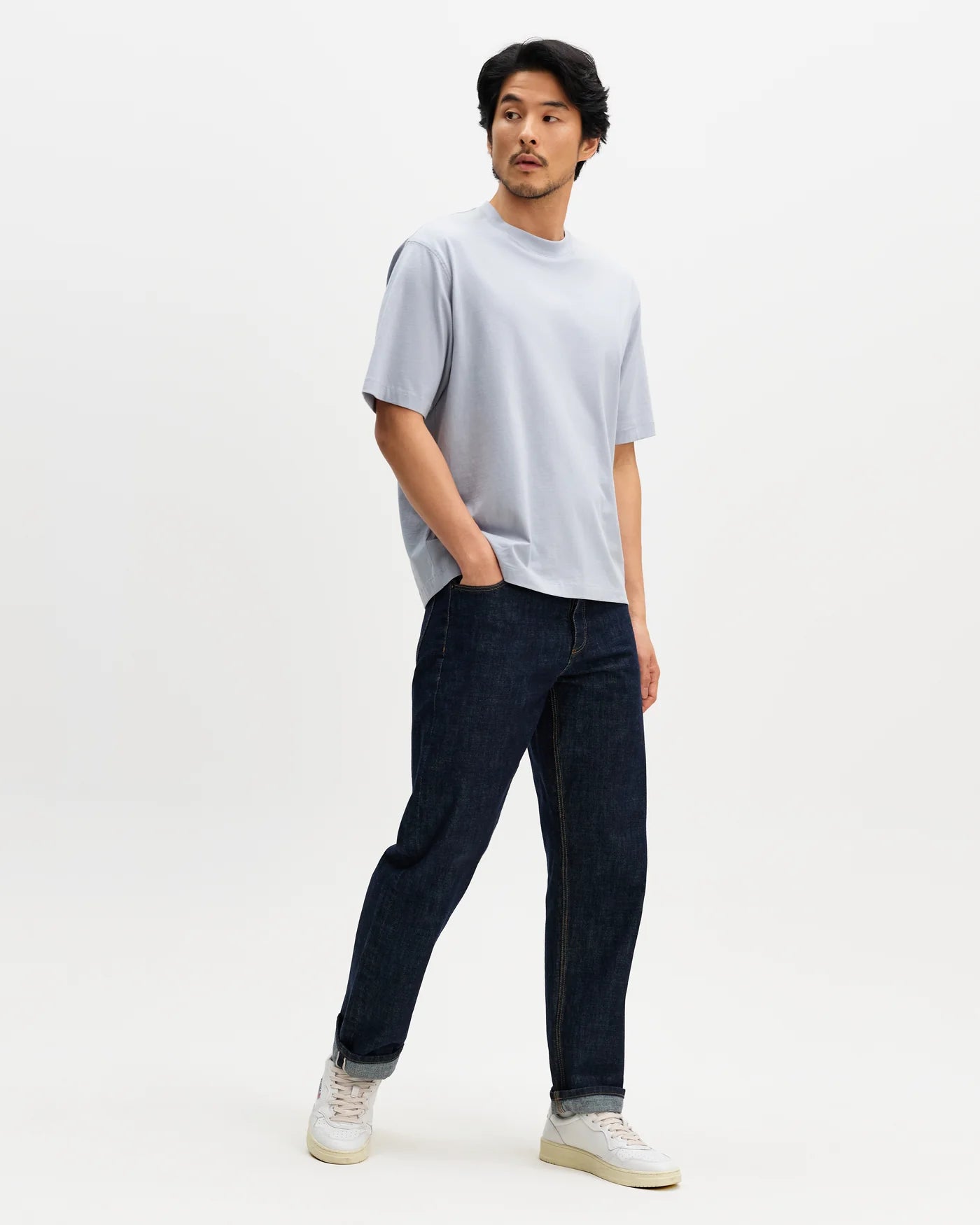Milton Organic Cotton Tee - Light Blue