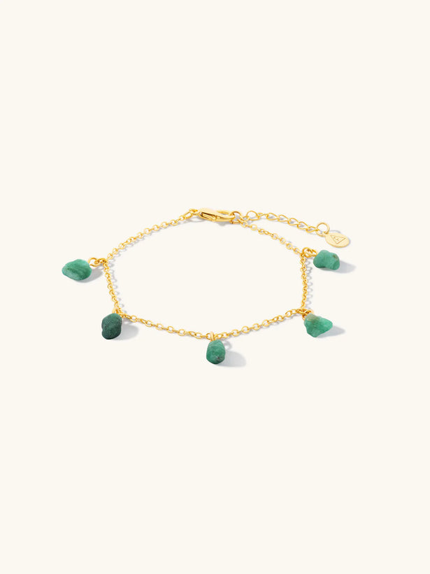 Mohica Emerald Bracelet - Gold/Emerald