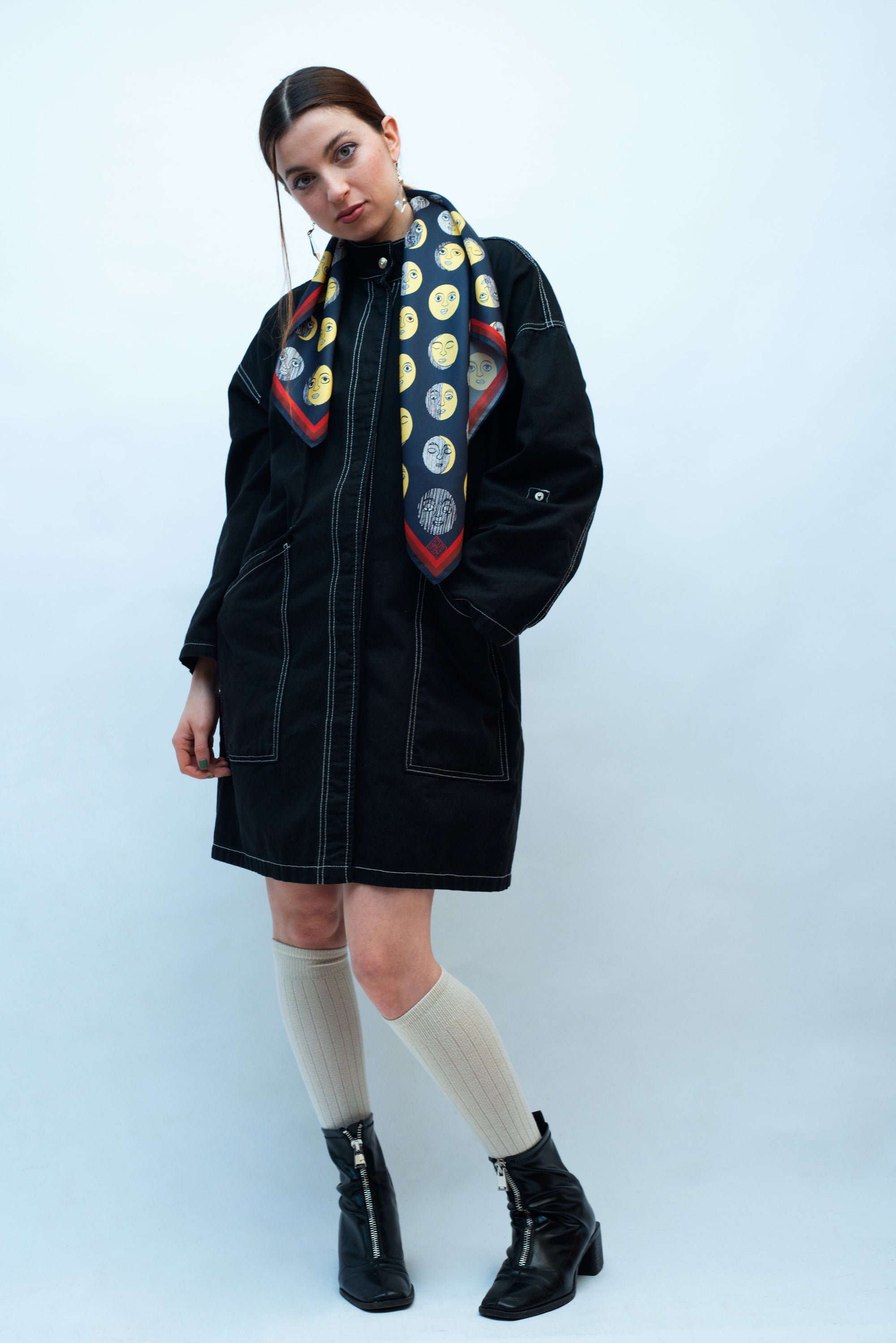 Silk Scarves - Moon Phase