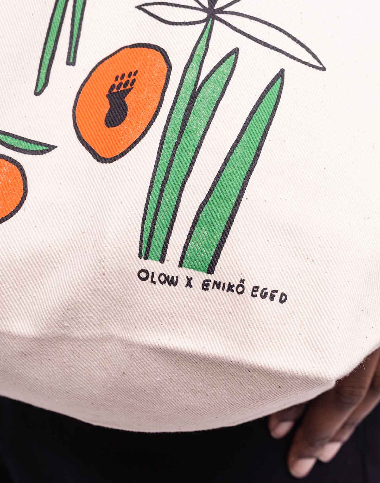 Poppies Tote Bag - Natural Ecru