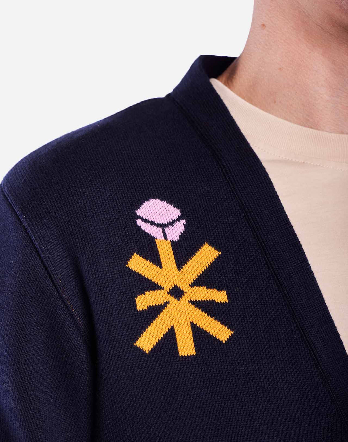 Hadiqa Cardigan - Navy