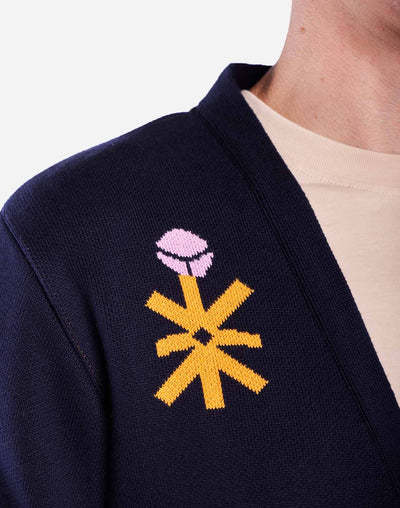 Hadiqa Cardigan - Navy