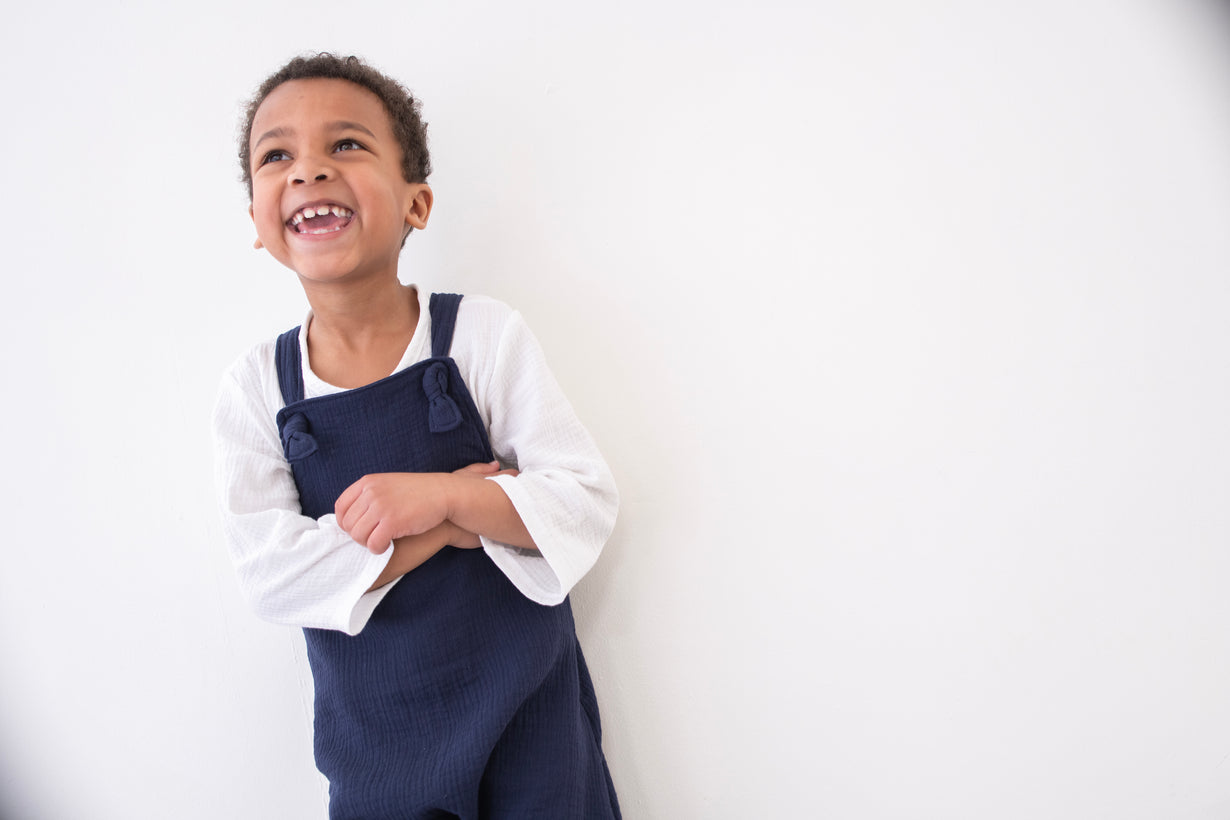 Frankie Dungarees - Navy