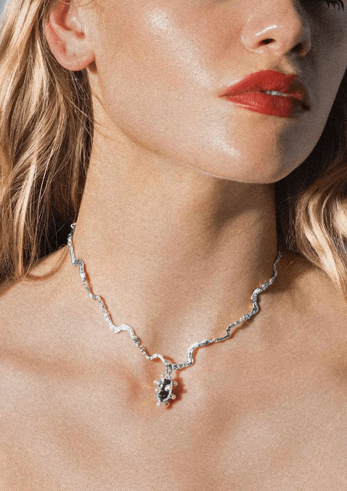 Nightfall Gilded Necklace - Silver