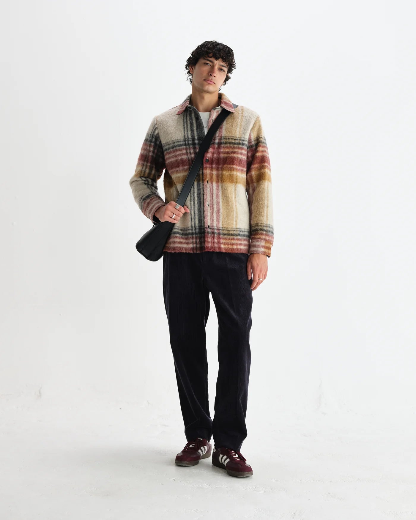 Nolan Checked Italian Overshirt - Natural / Multi