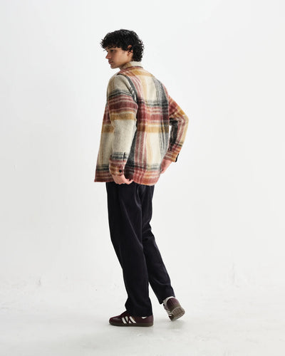Nolan Checked Italian Overshirt - Natural / Multi