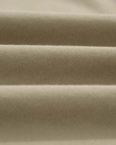 Kurt Trouser Organic Cotton Twill (Longer Length) - Light Khaki